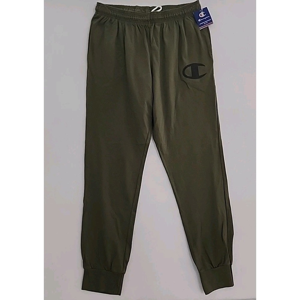 Champion Mens Joggers Olive Green Size XL New With Tags Lightweight Drawstring